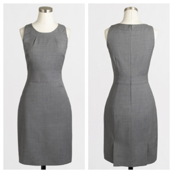 J.Crew Factory Tailored Shift Dress, Light Wool, 8 - Picture 2 of 4